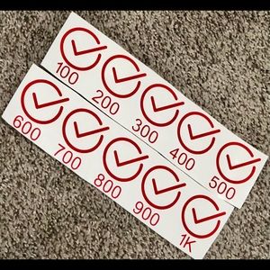 Peloton milestone stickers